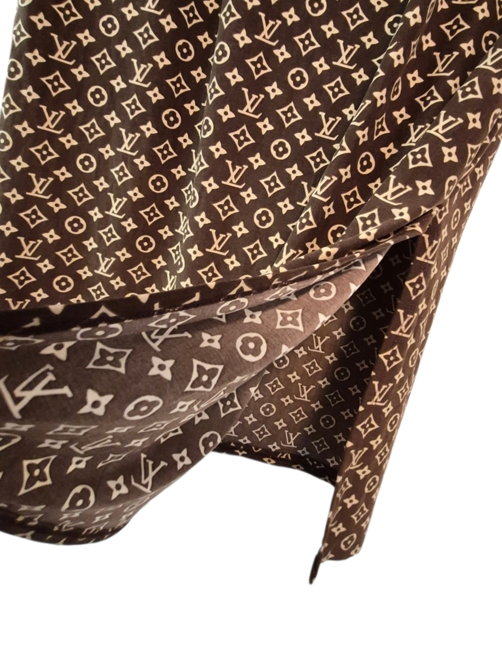 Louis Vuitton Brown and Cream Monogram Slip Dress - Picture 2 of 5